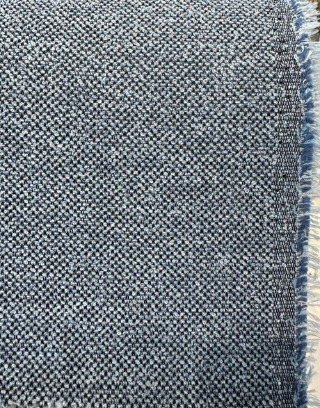 Sunbrella Outdoor Nurture Acrylic Fabric - Sapphire Blue Boucle Upholstery, 54" Width (1 Yard)