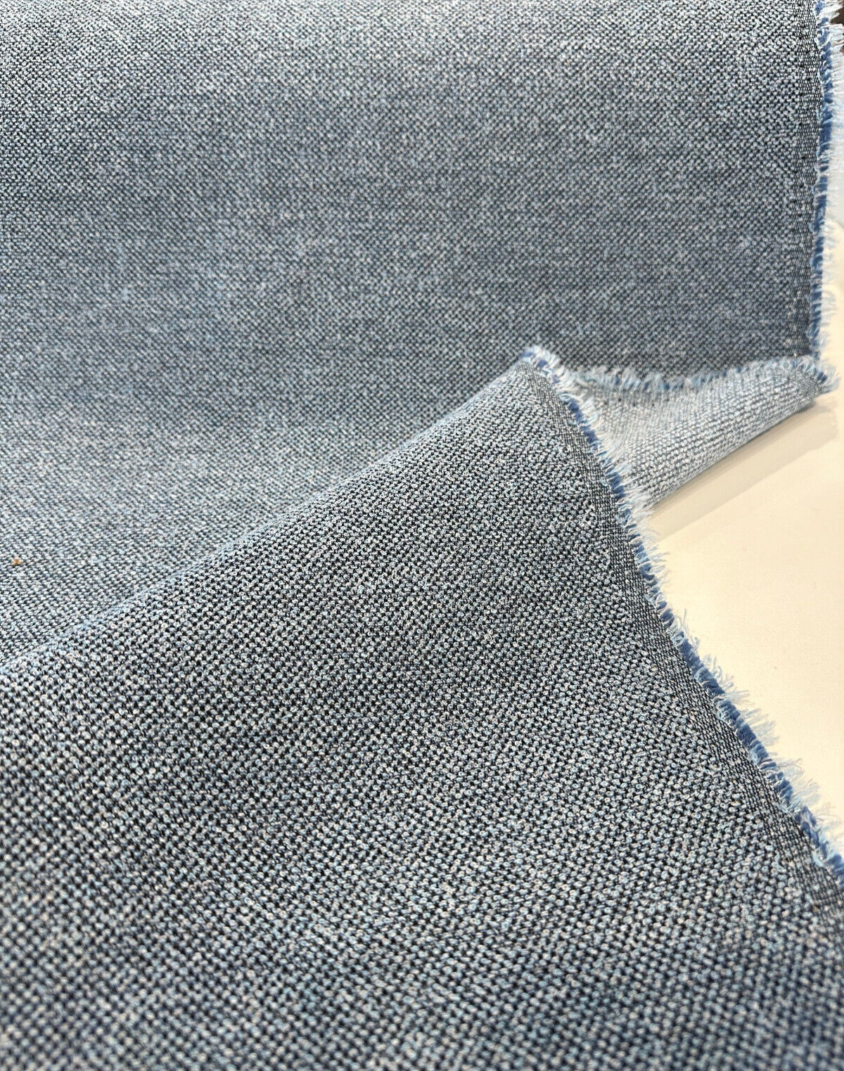 Sunbrella Outdoor Nurture Acrylic Fabric - Sapphire Blue Boucle Upholstery, 54" Width (1 Yard)