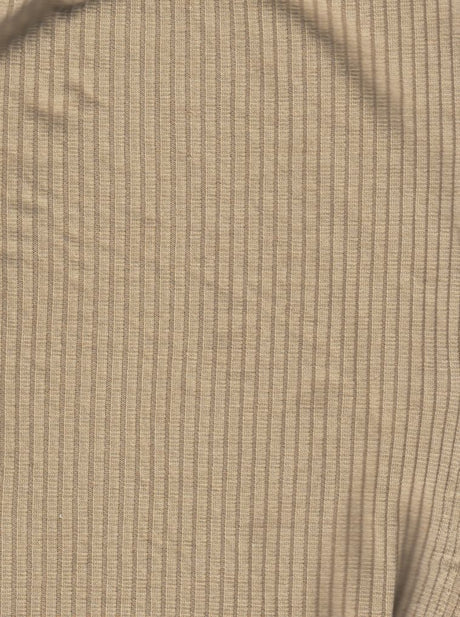 Rib Solid Stretch Knit Fabric
