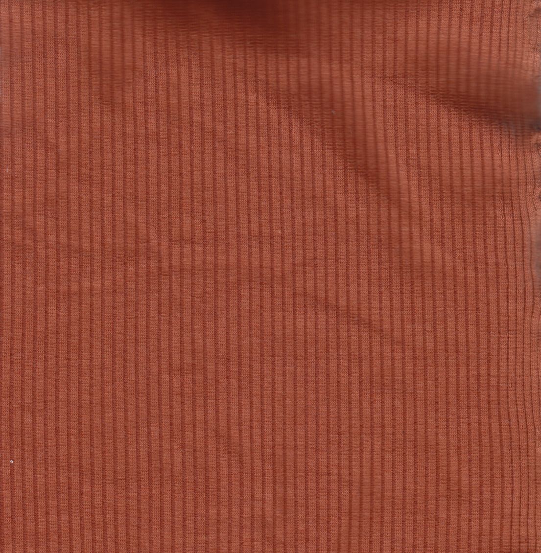 Rib Solid Stretch Knit Fabric