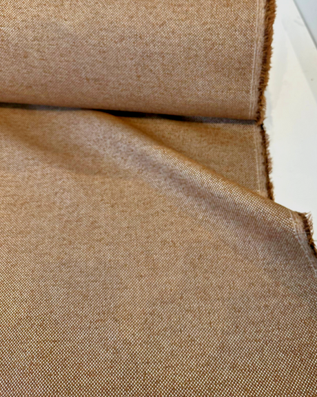 Sunbrella Outdoor Nurture Tawny Boucle Acrylic Fabric - Tawny Brownish Orange Boucle, 54" Width (1 Yard)