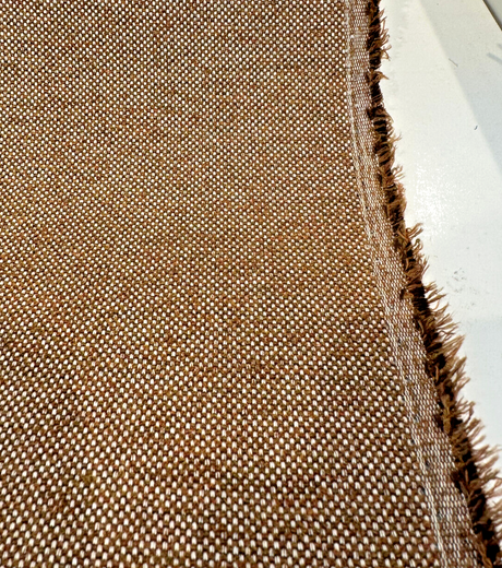 Sunbrella Outdoor Nurture Tawny Boucle Acrylic Fabric - Tawny Brownish Orange Boucle, 54" Width (1 Yard)