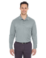 Adult Cool & Dry Long-Sleeve Mesh Piqué Polo