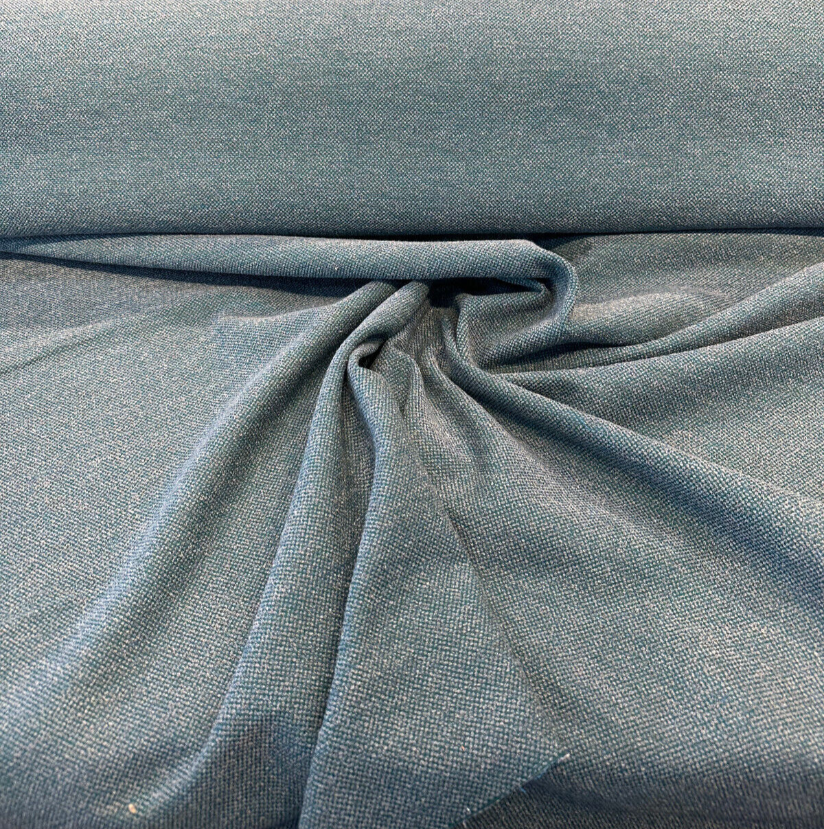 Sunbrella Outdoor Nurture Laurel Boucle Acrylic Fabric - Laurel Green With Hints Of Gray And Blue, 54" Width (1 Yard)