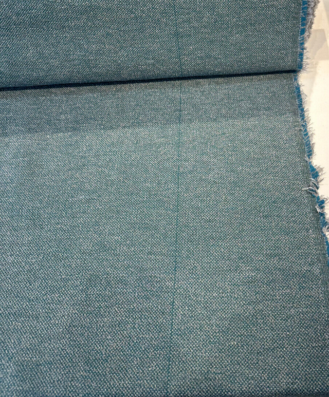 Sunbrella Outdoor Nurture Laurel Boucle Acrylic Fabric - Laurel Green With Hints Of Gray And Blue, 54" Width (1 Yard)