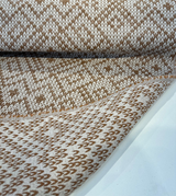 Sunbrella Sweater Weather Acrylic Fabric - Cedar Rust, Textured Geometric, 54" Width (1 Yard)