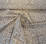 Sunbrella Sweater Weather Acrylic Fabric - Cedar Rust, Textured Geometric, 54" Width (1 Yard)
