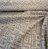 Sunbrella Sweater Weather Acrylic Fabric - Cedar Rust, Textured Geometric, 54" Width (1 Yard)