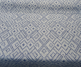 Sunbrella Sweater Weather Acrylic Polyester Fabric - Blue Willow, Textured Geometric, 54" Width (1 Yard)