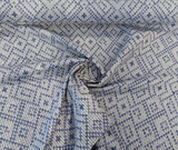 Sunbrella Sweater Weather Acrylic Polyester Fabric - Blue Willow, Textured Geometric, 54" Width (1 Yard)