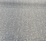 Houndstooth Coco Chenille Upholstery Fabric - Black Ivory Houndstooth, 54" Width (By The Yard)