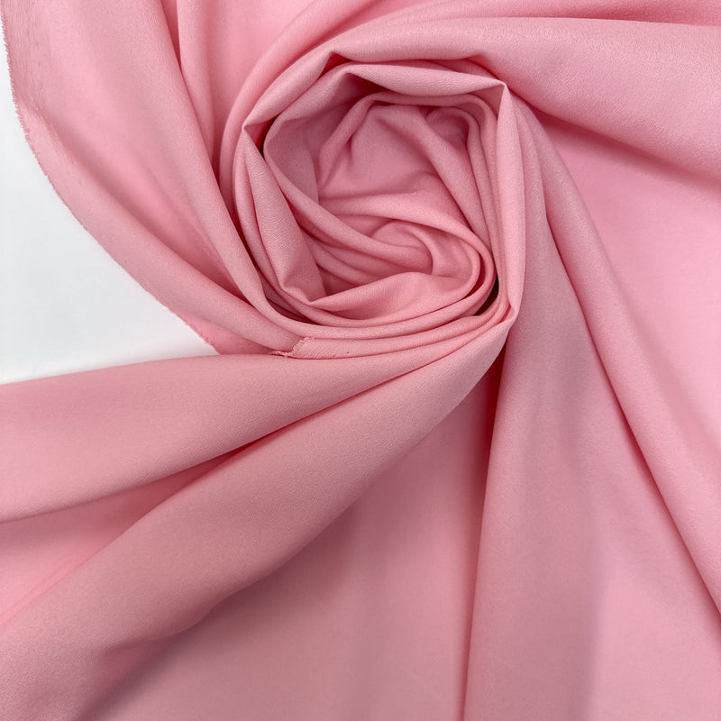 Pink Crepe Polyamide Crepe Fabric