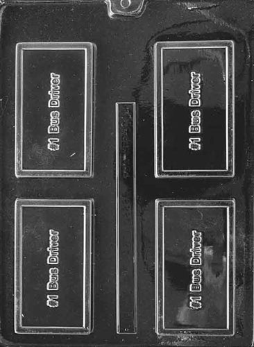 #1 Bus Driver Card Chocolate Mold
