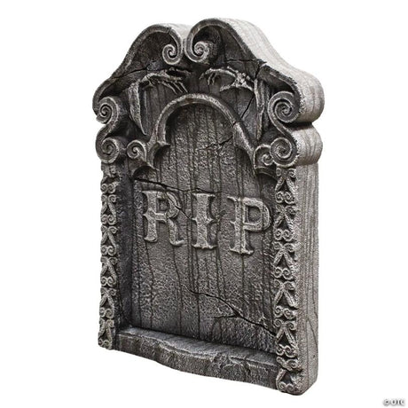 Realistic “Rest in Peace” Polystyrene Tombstone Halloween Yard Decoration