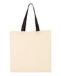 Economical Cotton Tote Bag with Contrast-Color Handles
