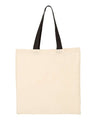 Economical Cotton Tote Bag with Contrast-Color Handles
