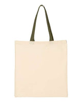 Economical Tote with Contrast-Color Handles