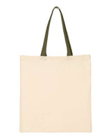 Economical Tote with Contrast-Color Handles