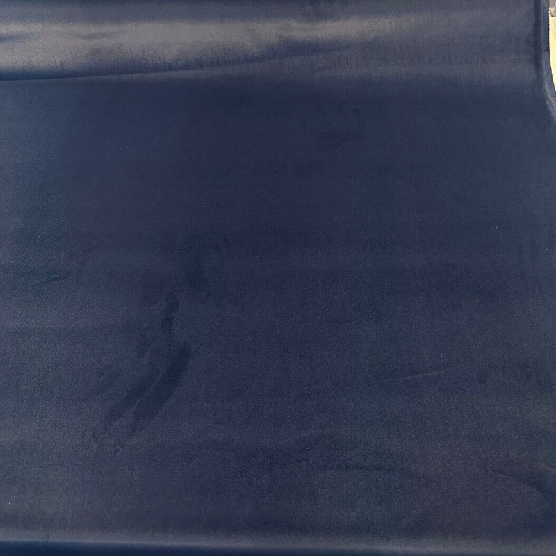 Rudy Velvet Polyester Fabric - Navy Blue, Upholstery, 56" Width (1 Yard)