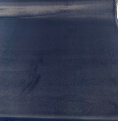 Rudy Velvet Polyester Fabric - Navy Blue, Upholstery, 56" Width (1 Yard)