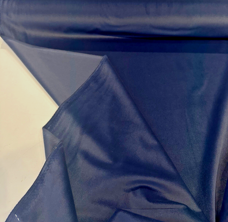 Rudy Velvet Polyester Fabric - Navy Blue, Upholstery, 56" Width (1 Yard)