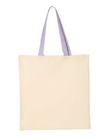 Economical Cotton Tote Bag with Contrast-Color Handles