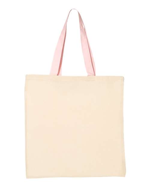 Economical Tote with Contrast-Color Handles