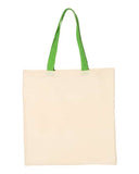 Economical Tote with Contrast-Color Handles