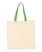 Economical Cotton Tote Bag with Contrast-Color Handles