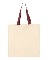 Economical Cotton Tote Bag with Contrast-Color Handles