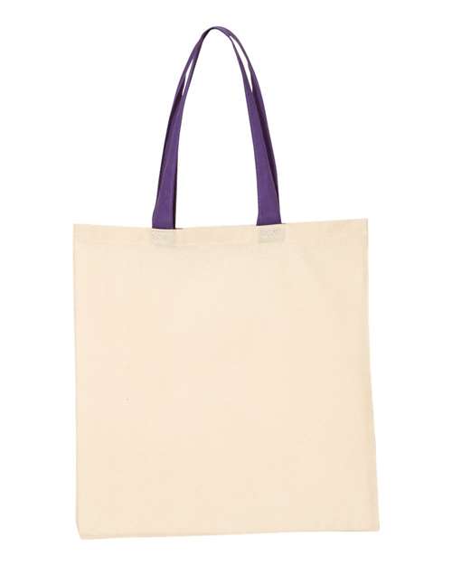 Economical Tote with Contrast-Color Handles