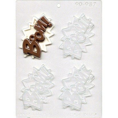 Boom! Superhero Lingo Chocolate Mold
