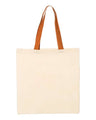 Economical Cotton Tote Bag with Contrast-Color Handles