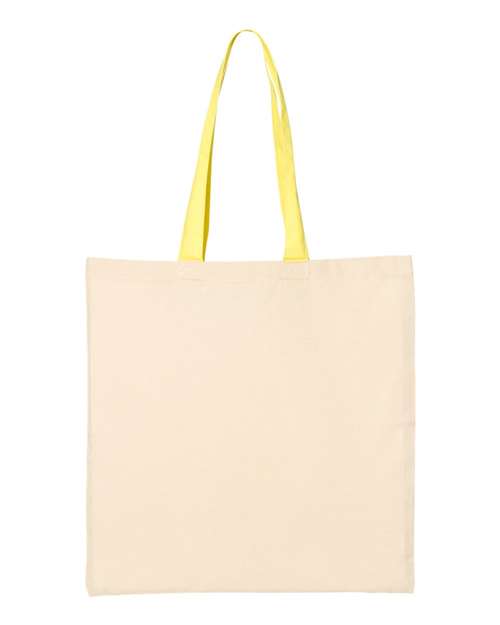 Economical Tote with Contrast-Color Handles