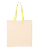 Economical Tote with Contrast-Color Handles