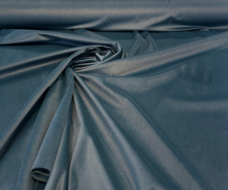 Rudy Velvet Polyester Fabric - Dark Teal Blue, Upholstery Velvet, 56" Width (By The Yard)
