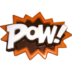 Pow! Superhero Lingo Chocolate Mold