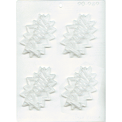 Pow! Superhero Lingo Chocolate Mold