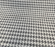 Quinn Houndstooth Chenille Upholstery Fabric - Black White Houndstooth, 54" Width (1 Yard)