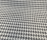 Quinn Houndstooth Chenille Upholstery Fabric - Black White Houndstooth, 54" Width (1 Yard)