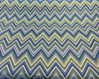 Fischer Chevron Sunbrella Solution Dyed Acrylic Fabric - Blue Green Chevron, 54" Width (1 Yard)