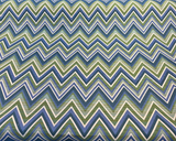 Fischer Chevron Sunbrella Solution Dyed Acrylic Fabric - Blue Green Chevron, 54" Width (1 Yard)