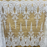 Embroidered Bridal Lace Fabric