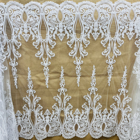 Embroidered Bridal Lace Fabric