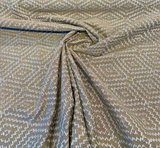Sunbrella Capra II Acrylic Fabric - Brown Geometric Pattern, 54" Width (1 Yard)