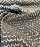 Sunbrella Capra II Acrylic Fabric - Brown Geometric Pattern, 54" Width (1 Yard)