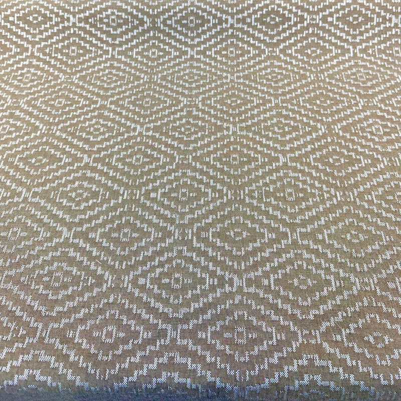 Sunbrella Capra II Acrylic Fabric - Brown Geometric Pattern, 54" Width (1 Yard)