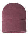 Sportsman 12" Solid Cuffed Beanie
