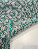Sunbrella Sweater Weather Sunbrella Acrylic Fabric - Pine Green, Textured Geometric, 54" Width (1 Yard)