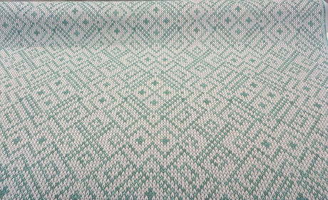 Sunbrella Sweater Weather Sunbrella Acrylic Fabric - Pine Green, Textured Geometric, 54" Width (1 Yard)